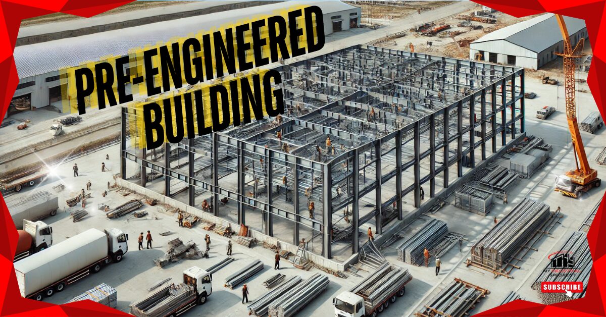 Pre-Engineered Building Showcasing Modular Construction For Industrial Projects.