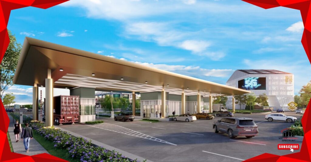 Nct Smart Industrial Park Sepang: Malaysia’s Premier Managed 5G-Enabled Industrial Hub 7 Modern, State-Of-The-Art Main Entrance Of Nct Smart Industrial Park With Advanced Security Features