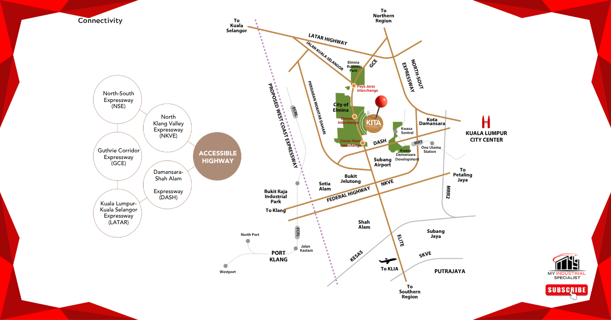 Kita Industrial Hub @ Elmina East – New Freehold Semi-D Factories In Shah Alam U16 11 Freehold Industrial Park Shah Alam