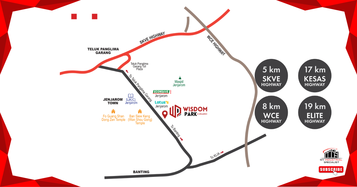 Wisdom Park Jenjarom New Factory For Sale